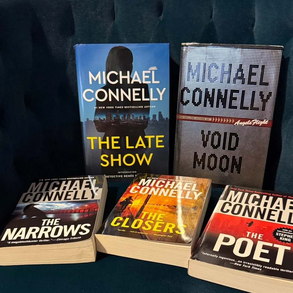 Michael Connelly Book Collection - Late Show, Void Moon, Narrows, Poet, Closers